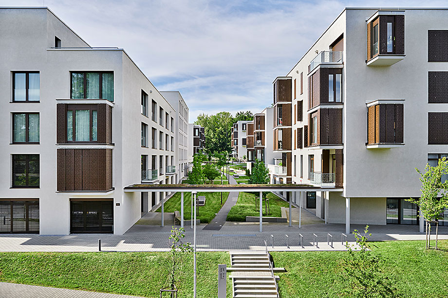 Campus Fallenbrunnen – 7 Häuser mit 119 Mietwohnungen, Hotel, KiTa, Büros und einem öffentlichen Spielplatz