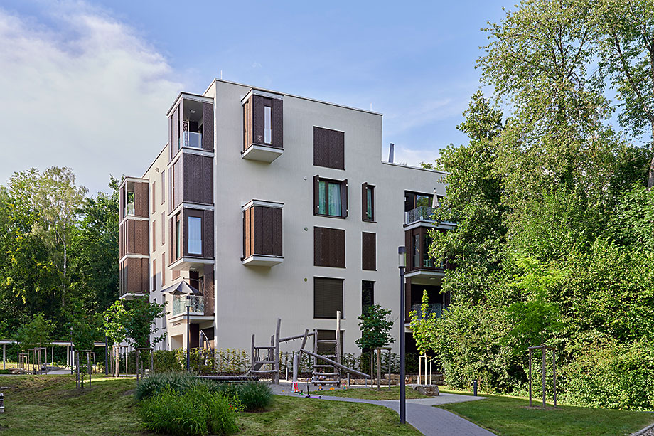 Campus Fallenbrunnen – 7 Häuser mit 119 Mietwohnungen, Hotel, KiTa, Büros und einem öffentlichen Spielplatz