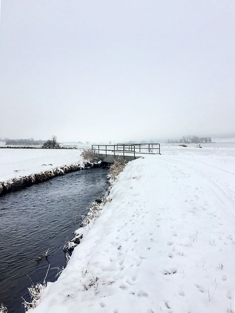 Brücke Mühlkanal in Marbach